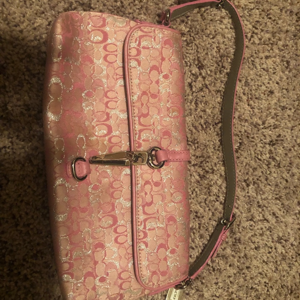 Pink coach purse